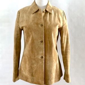 Field Manor Fawn Tan Suede Jacket Blazer